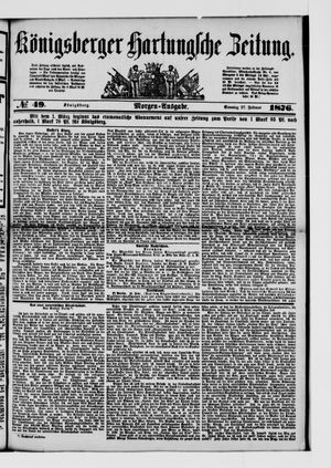 Königsberger Hartungsche Zeitung on Feb 27, 1876