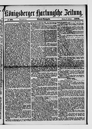 Königsberger Hartungsche Zeitung vom 28.02.1876