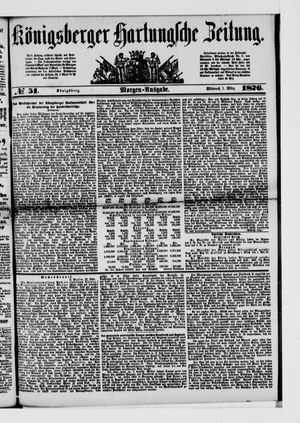 Königsberger Hartungsche Zeitung on Mar 1, 1876
