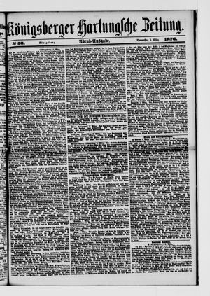 Königsberger Hartungsche Zeitung vom 02.03.1876