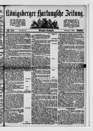 Königsberger Hartungsche Zeitung on Mar 4, 1876