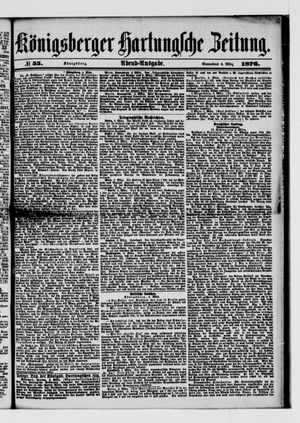 Königsberger Hartungsche Zeitung on Mar 4, 1876