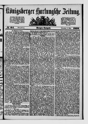 Königsberger Hartungsche Zeitung on Mar 16, 1876