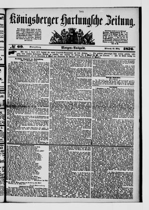 Königsberger Hartungsche Zeitung vom 22.03.1876