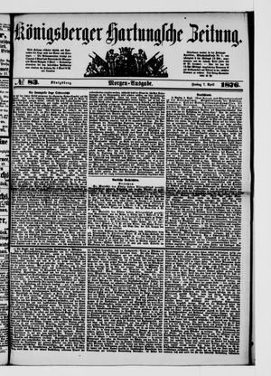 Königsberger Hartungsche Zeitung vom 07.04.1876