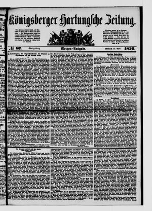 Königsberger Hartungsche Zeitung vom 12.04.1876