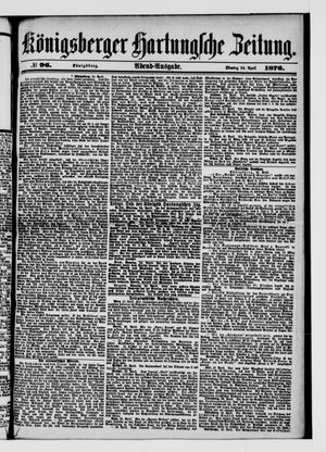 Königsberger Hartungsche Zeitung vom 24.04.1876