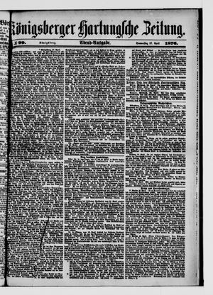 Königsberger Hartungsche Zeitung vom 27.04.1876