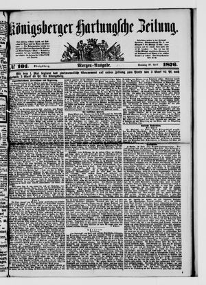 Königsberger Hartungsche Zeitung vom 30.04.1876