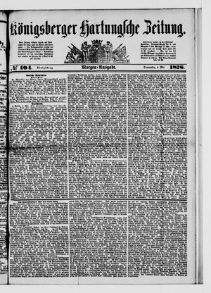 Königsberger Hartungsche Zeitung on May 4, 1876