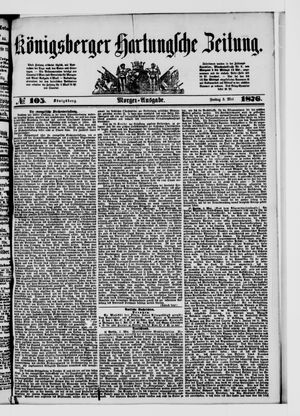 Königsberger Hartungsche Zeitung vom 05.05.1876