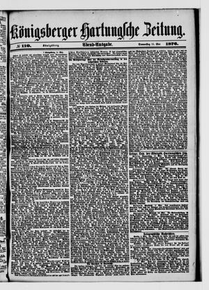 Königsberger Hartungsche Zeitung on May 11, 1876