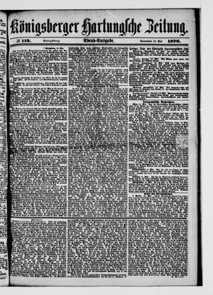 Königsberger Hartungsche Zeitung vom 13.05.1876