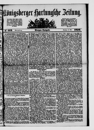 Königsberger Hartungsche Zeitung vom 14.05.1876