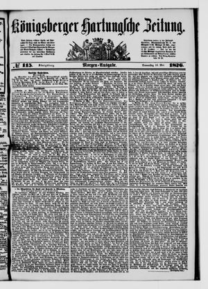 Königsberger Hartungsche Zeitung on May 18, 1876