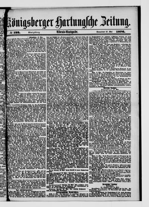 Königsberger Hartungsche Zeitung vom 27.05.1876