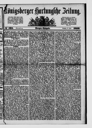 Königsberger Hartungsche Zeitung on Jun 13, 1876