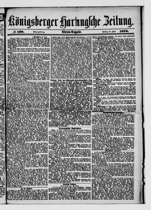 Königsberger Hartungsche Zeitung on Jun 16, 1876