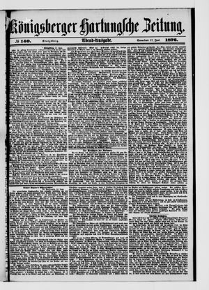 Königsberger Hartungsche Zeitung vom 17.06.1876