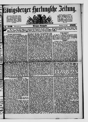 Königsberger Hartungsche Zeitung vom 18.06.1876