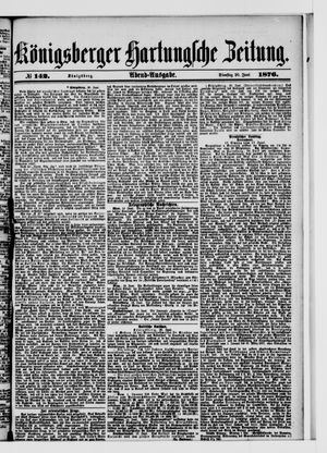 Königsberger Hartungsche Zeitung vom 20.06.1876