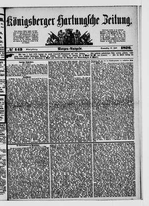 Königsberger Hartungsche Zeitung vom 22.06.1876