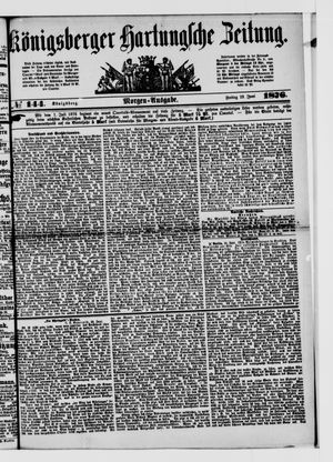 Königsberger Hartungsche Zeitung vom 23.06.1876