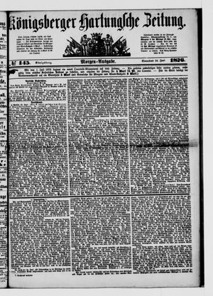 Königsberger Hartungsche Zeitung vom 24.06.1876