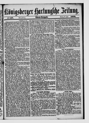 Königsberger Hartungsche Zeitung on Jun 26, 1876