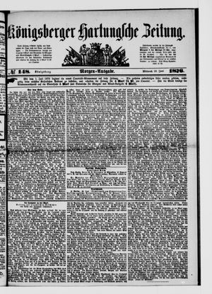 Königsberger Hartungsche Zeitung on Jun 28, 1876
