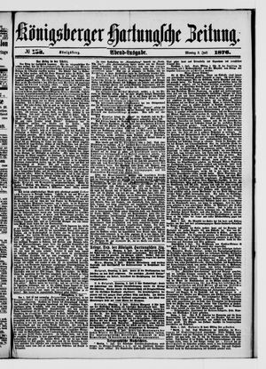 Königsberger Hartungsche Zeitung vom 03.07.1876