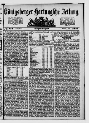 Königsberger Hartungsche Zeitung vom 05.07.1876