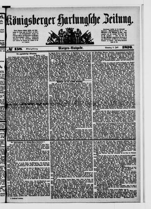 Königsberger Hartungsche Zeitung vom 09.07.1876