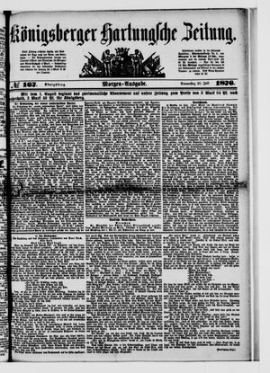 Königsberger Hartungsche Zeitung on Jul 20, 1876