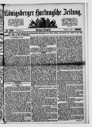 Königsberger Hartungsche Zeitung on Jul 25, 1876