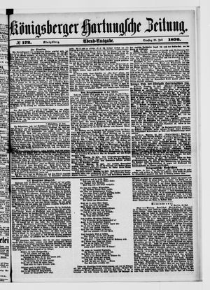 Königsberger Hartungsche Zeitung vom 25.07.1876