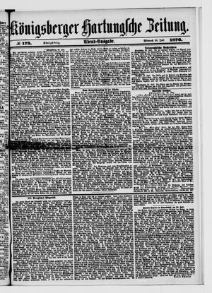 Königsberger Hartungsche Zeitung vom 26.07.1876