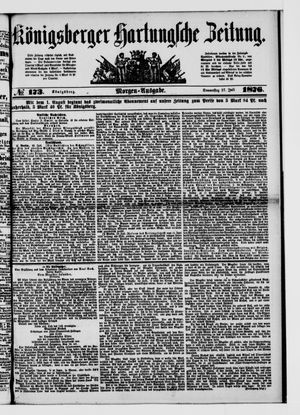 Königsberger Hartungsche Zeitung on Jul 27, 1876