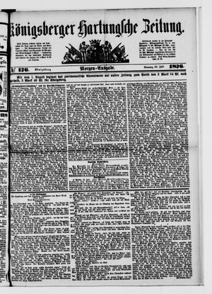 Königsberger Hartungsche Zeitung vom 30.07.1876