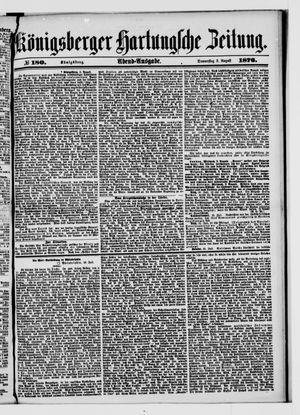 Königsberger Hartungsche Zeitung vom 03.08.1876