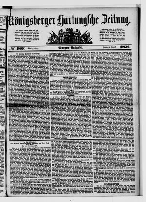 Königsberger Hartungsche Zeitung on Aug 4, 1876