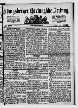 Königsberger Hartungsche Zeitung vom 06.08.1876