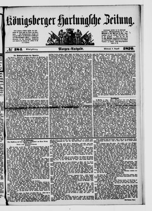 Königsberger Hartungsche Zeitung vom 09.08.1876