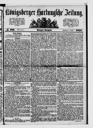 Königsberger Hartungsche Zeitung vom 12.08.1876