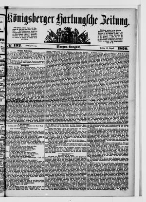 Königsberger Hartungsche Zeitung on Aug 18, 1876