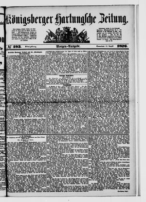 Königsberger Hartungsche Zeitung on Aug 19, 1876