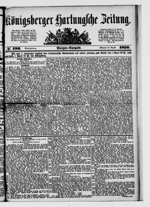 Königsberger Hartungsche Zeitung on Aug 23, 1876
