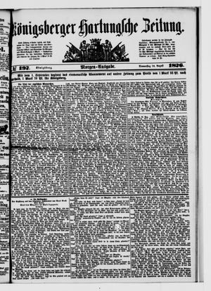 Königsberger Hartungsche Zeitung vom 24.08.1876