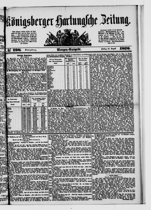 Königsberger Hartungsche Zeitung vom 25.08.1876
