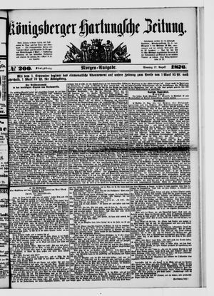 Königsberger Hartungsche Zeitung vom 27.08.1876